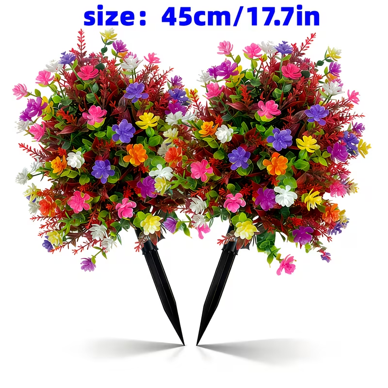 Outdoor Artificial Flower with Ground Stake 
