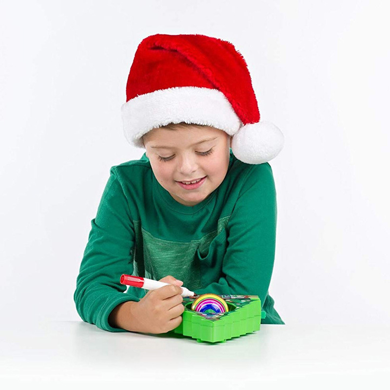 Magic Tree DIY Tool-DIY your Christmas Tree Ornament(Includes 3 blank DIY Decorative Balls + 8 Colorful Markers)
