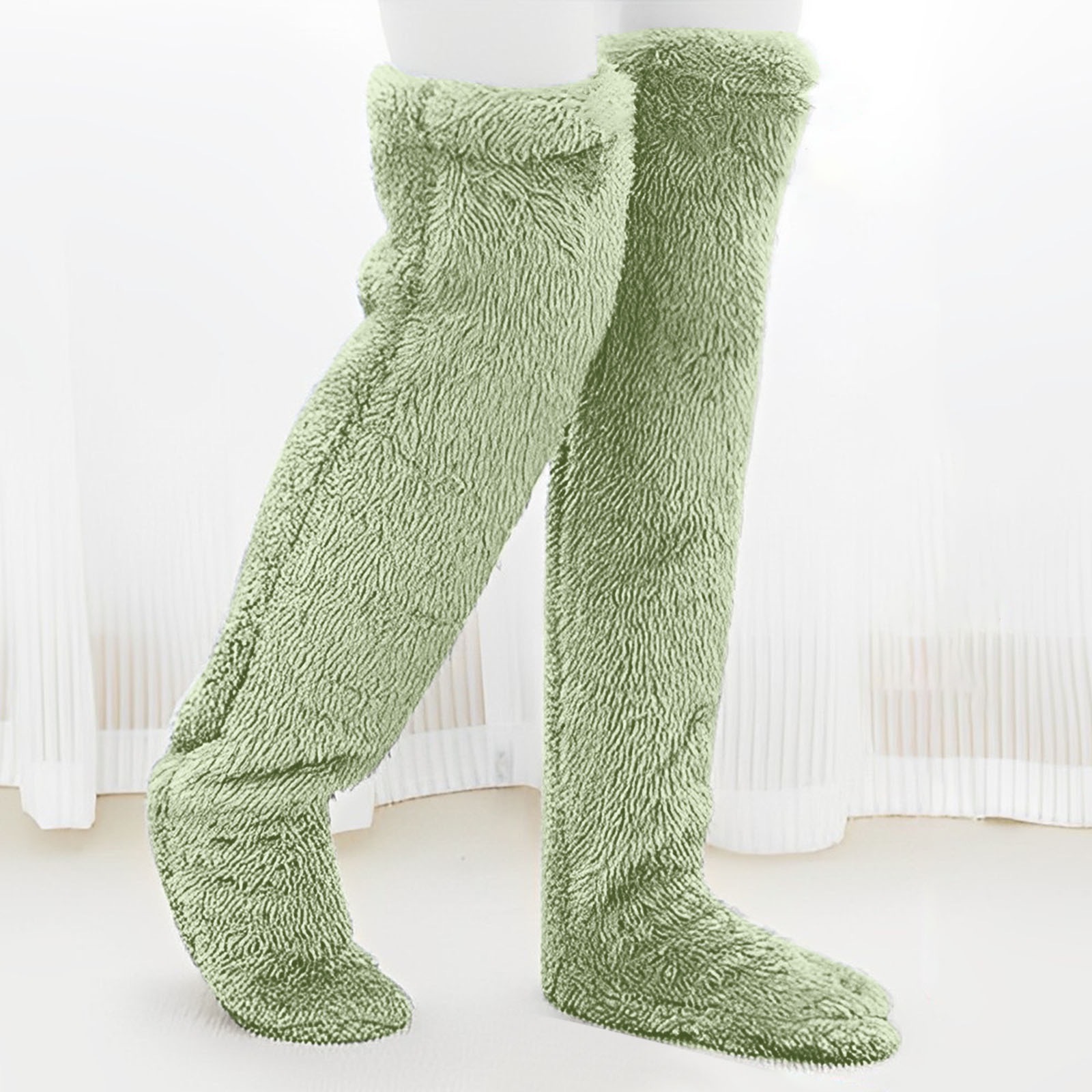 Velvety Fleece Over Knee Socks