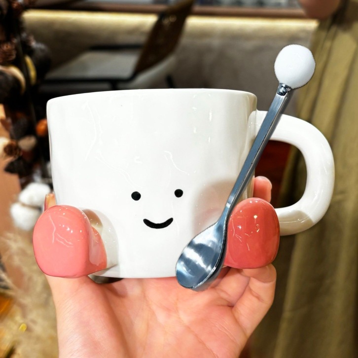 Kawaii Foot-Shaped Ceramic Mug