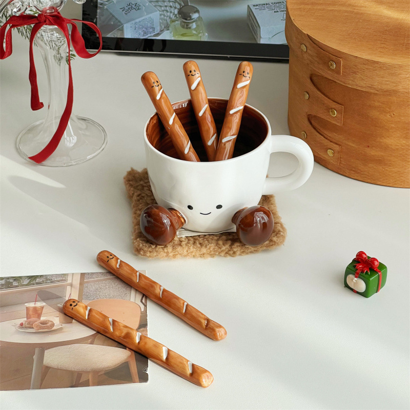 Kawaii Foot-Shaped Ceramic Mug
