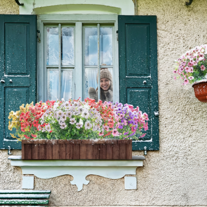 ☀️UV resistant, Waterproof, Windproof 🌪️Artificial Outdoor Flower Bush-keep the spring sunshine for you at all times