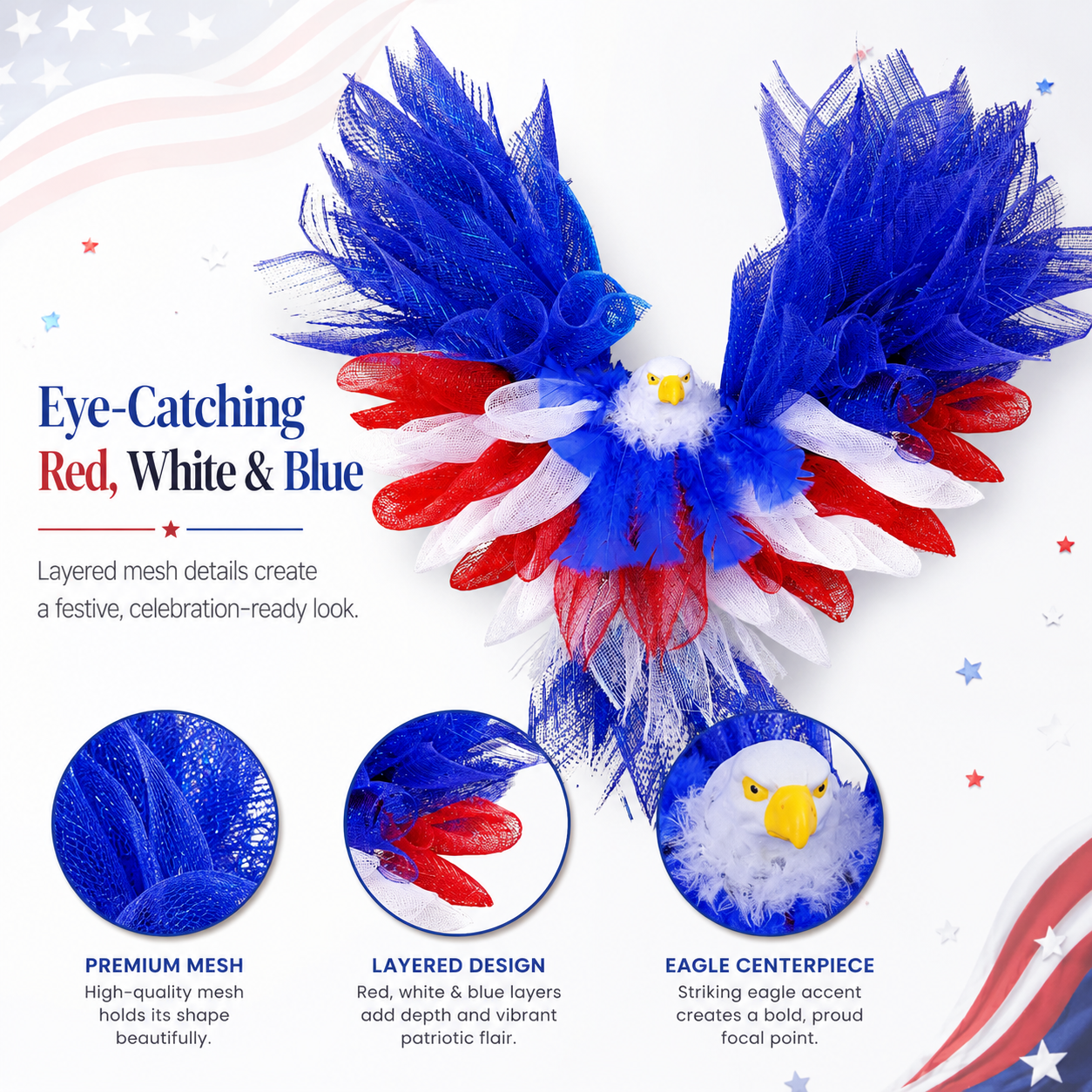 Patriotic Eagle Wreath