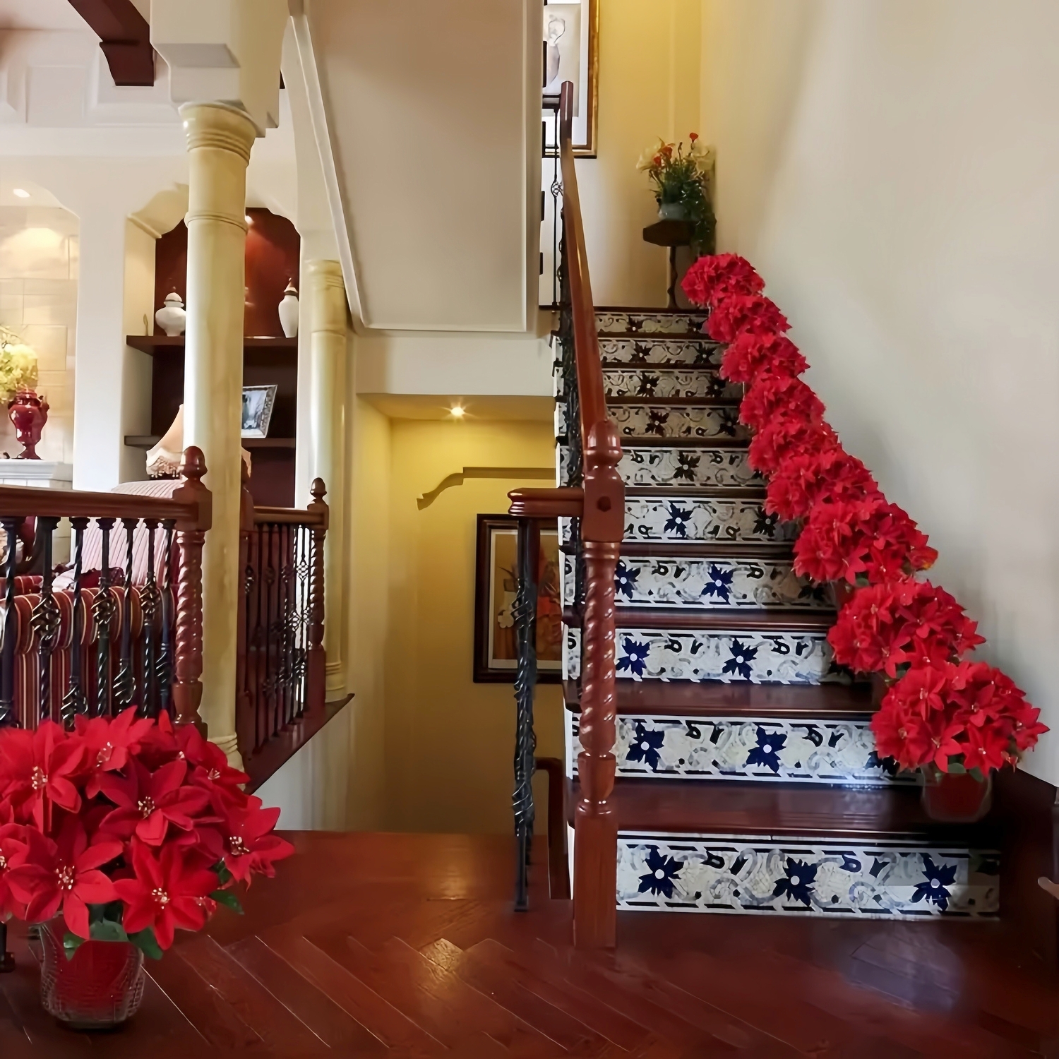 Artificial Christmas Poinsettia Flowers