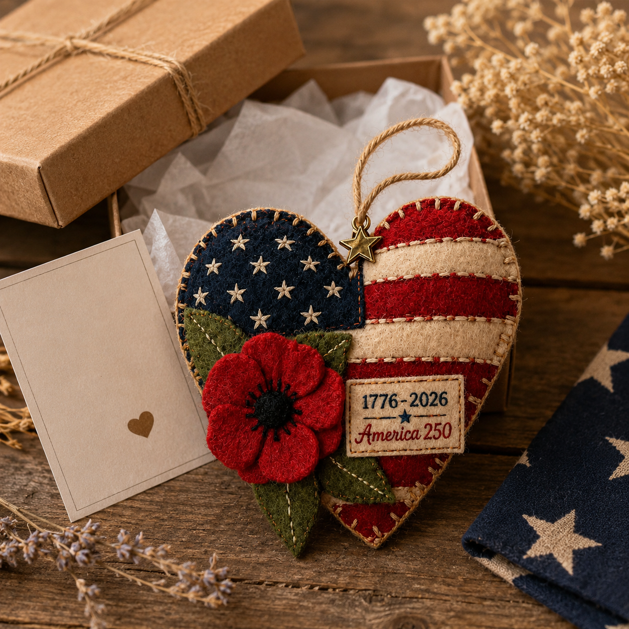 DIY Patriotic Poppy Cross Ornament Kit