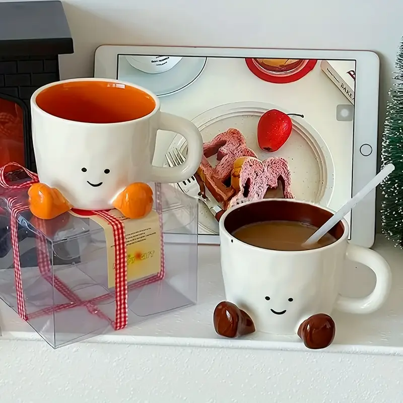 Kawaii Foot-Shaped Ceramic Mug