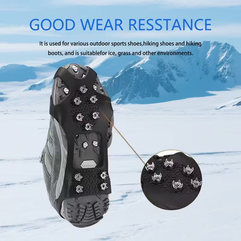 Winter Ice Grippers Traction Cleats with 10-Stud Traction