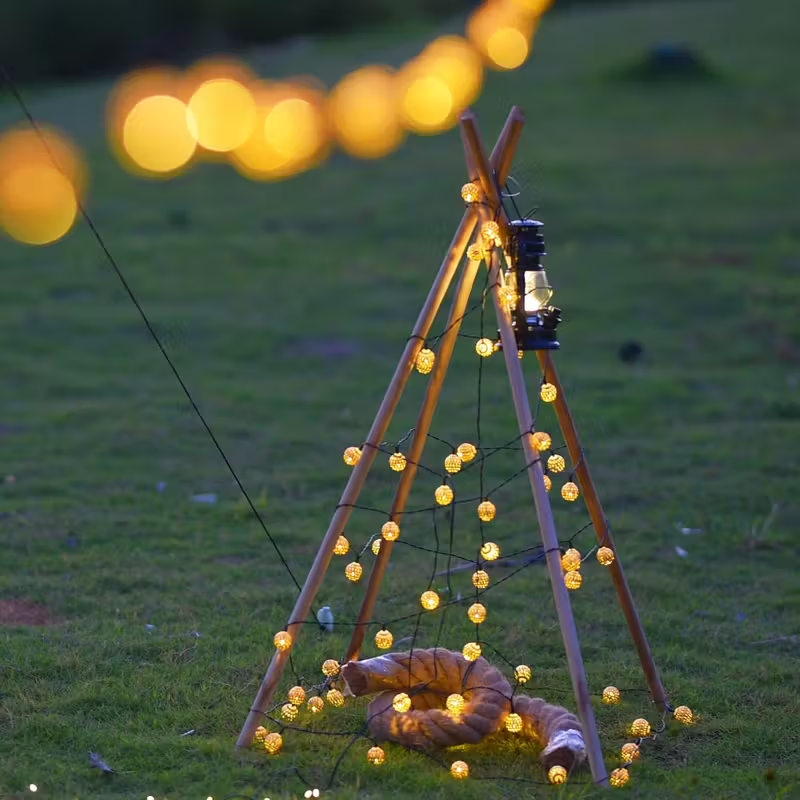 Solar Gold Moroccan String Lights – 8 Lighting Modes,Waterproof ,