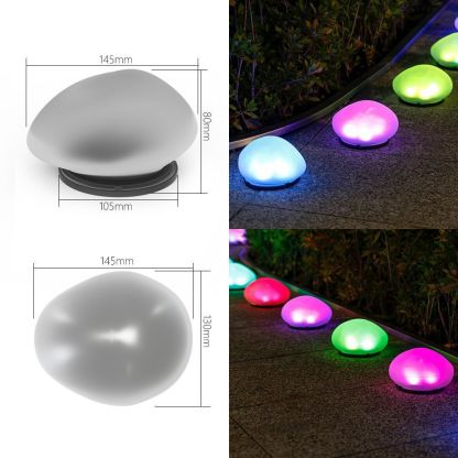 Solar Powered Stone Garden Light