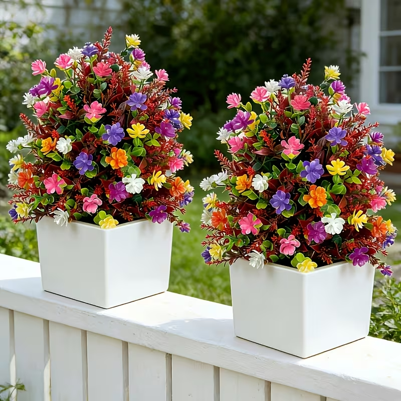 Outdoor Artificial Flower with Ground Stake 
