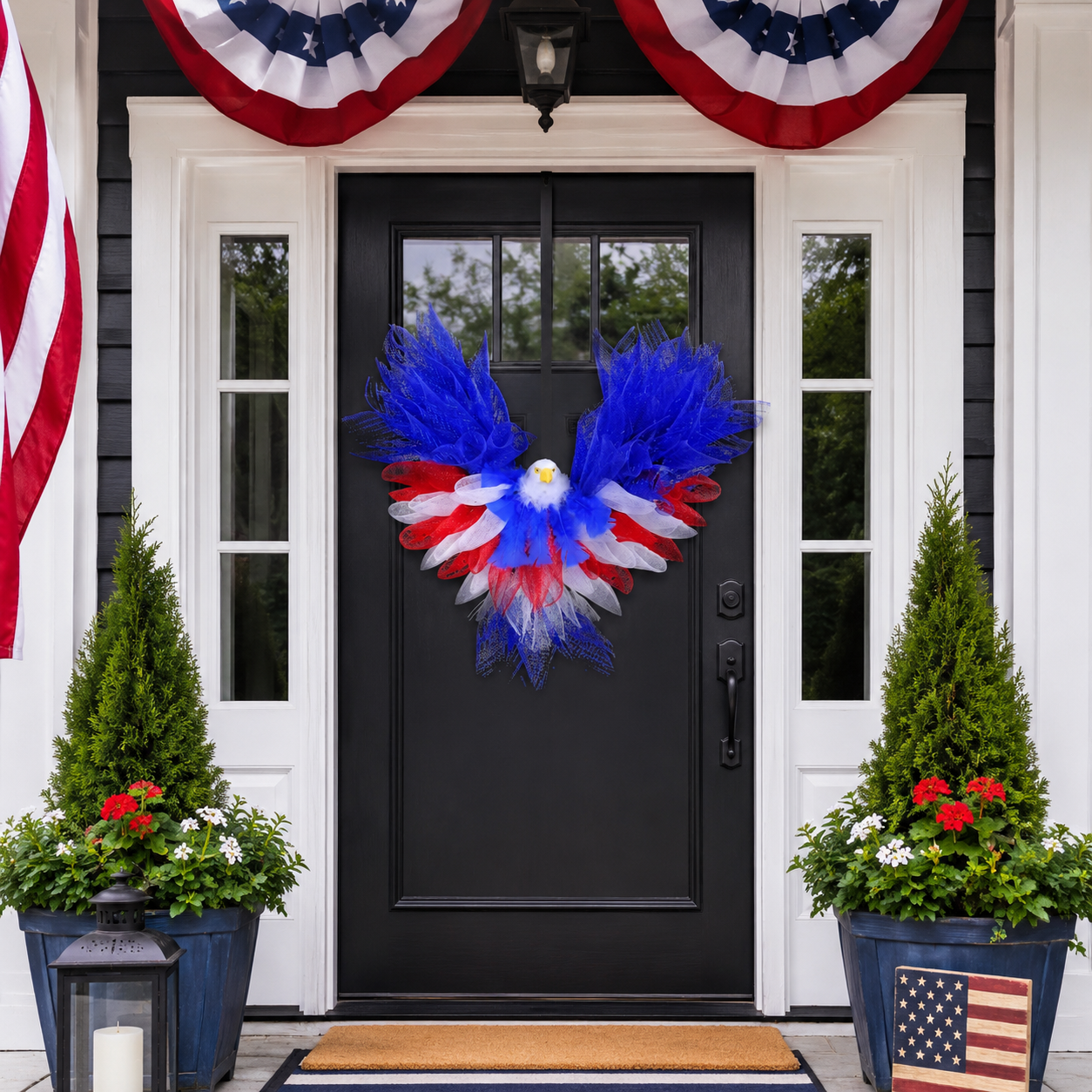 Patriotic Eagle Wreath