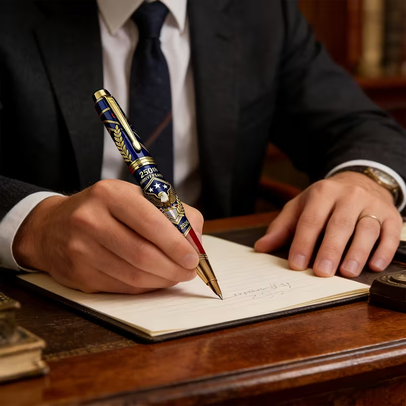 USA 250th Anniversary Commemorative Ballpoint Pen – Patriotic Collectible Gift with Premium Gift Box