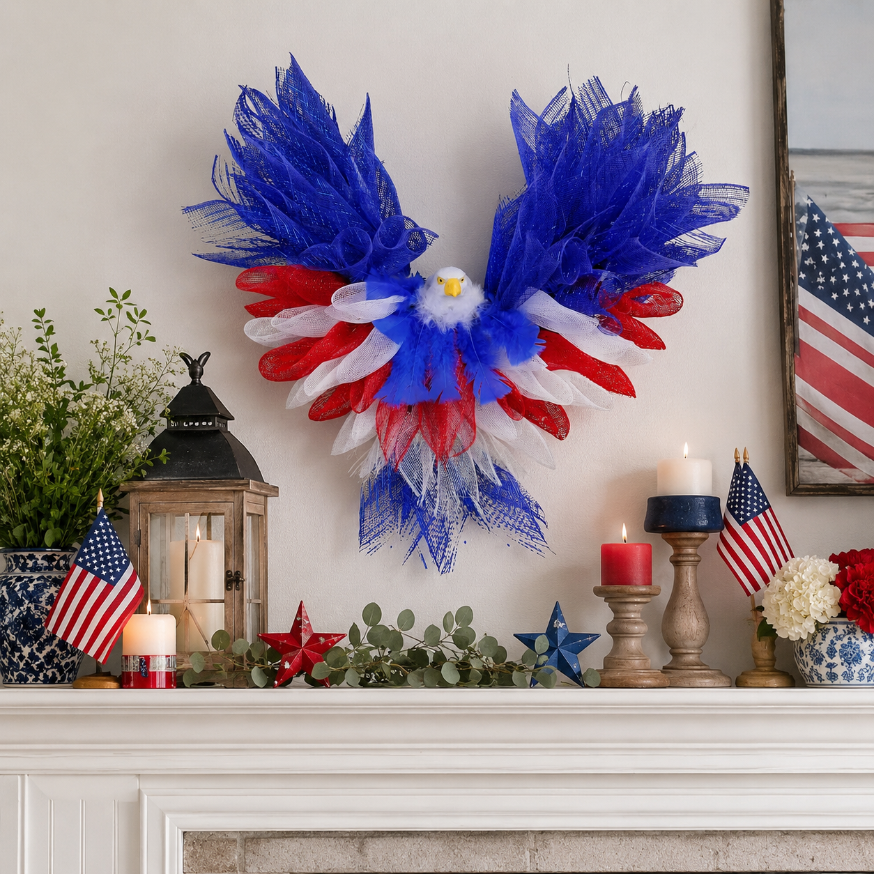 Patriotic Eagle Wreath