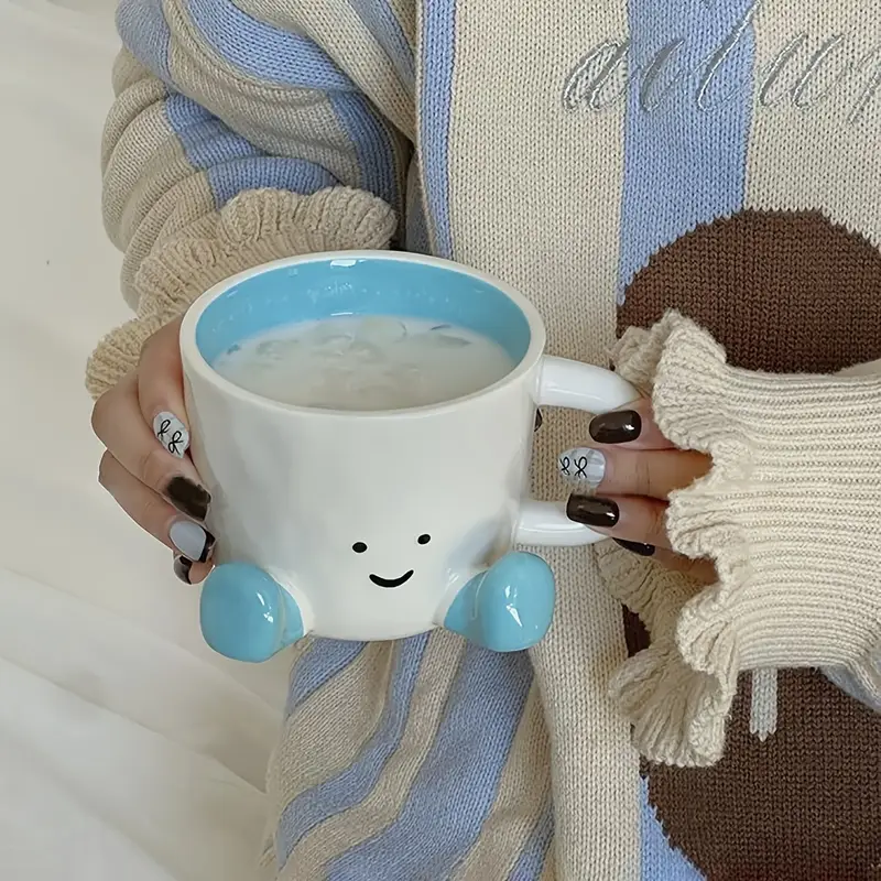 Kawaii Foot-Shaped Ceramic Mug