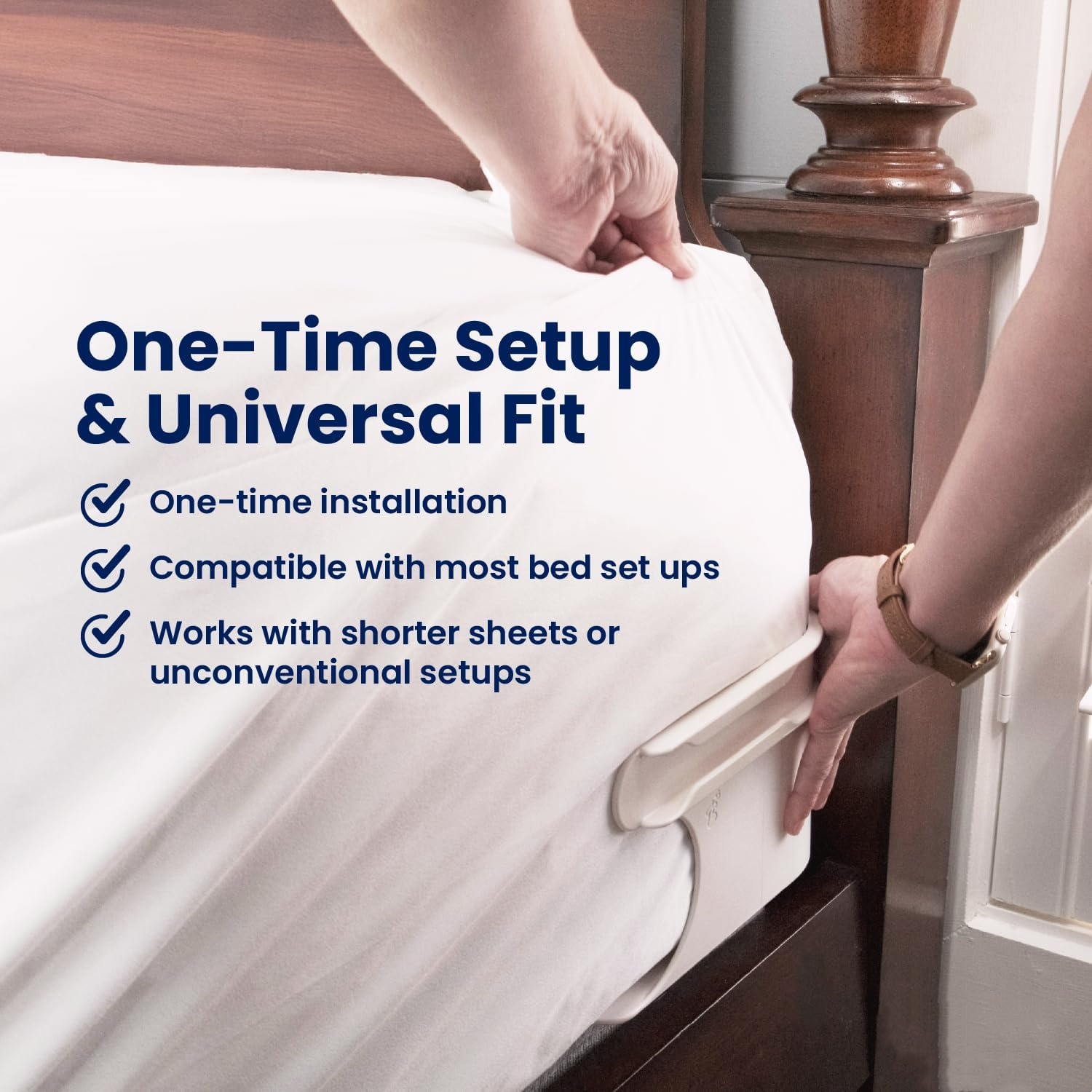 (1 SET-4 Pack) Sheet Holders - Secure Bed Sheets Firmly in Place 