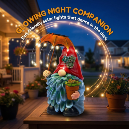 Charming Elf Statue Solar Light