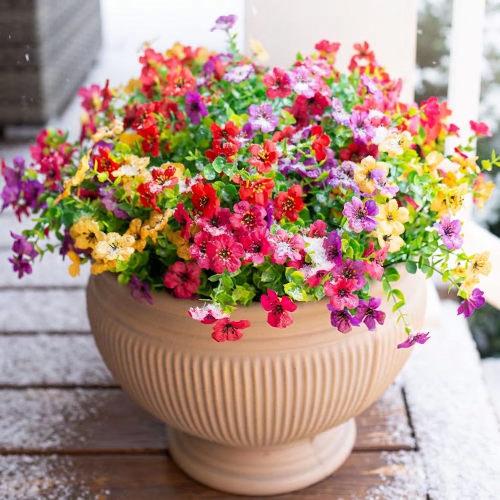 ☀️UV resistant, Waterproof, Windproof 🌪️Artificial Outdoor Flower Bush-keep the spring sunshine for you at all times