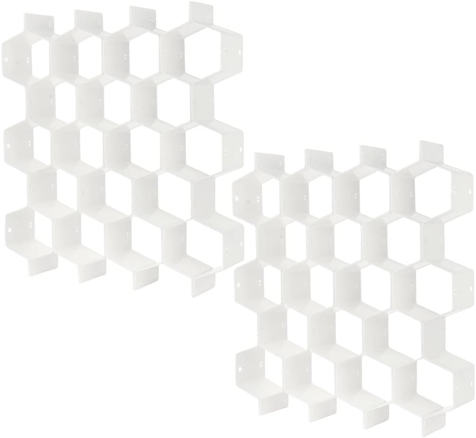 🔥BUY MORE SAVE MORE—(1 SET=8 PCS)DIY Plastic Grid Honeycomb Drawer Divider 