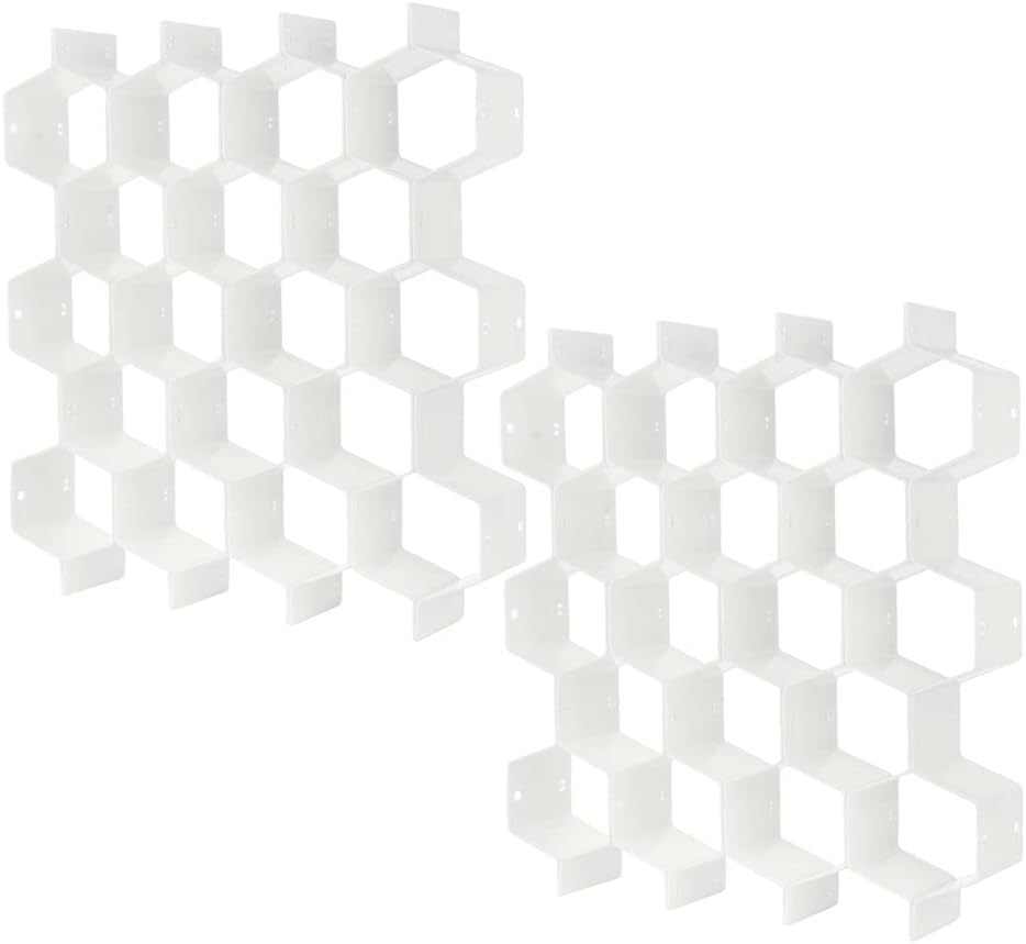 🔥BUY MORE SAVE MORE—(1 SET=8 PCS)DIY Plastic Grid Honeycomb Drawer Divider 
