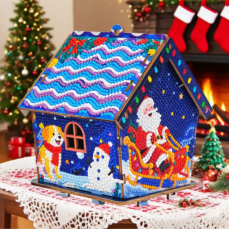 3D Gingerbread House Diamond Painting Kit
