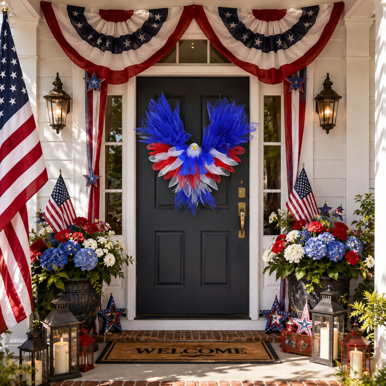 Patriotic Eagle Wreath