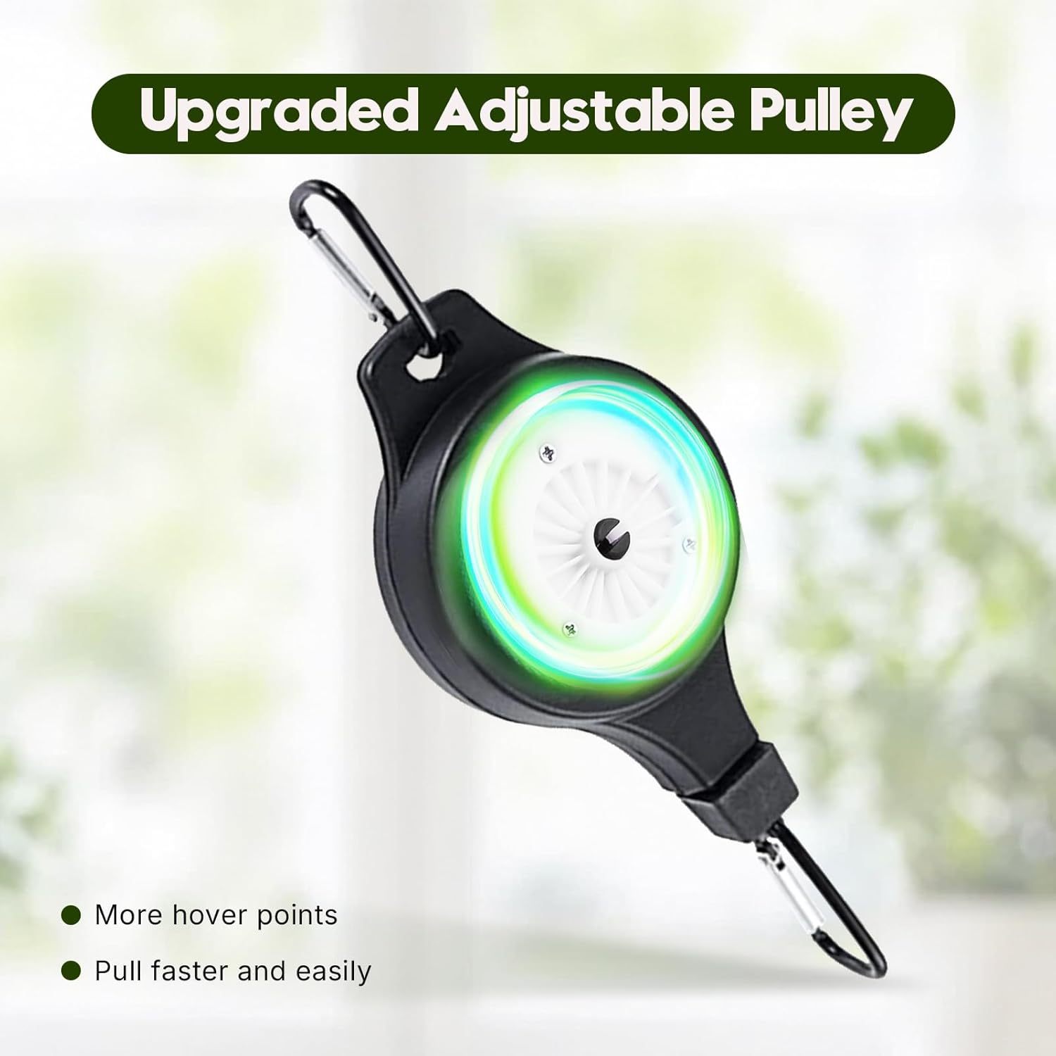 Plant Pulley Retractable Hanger For Garden Baskets Pots, Birds Feeder