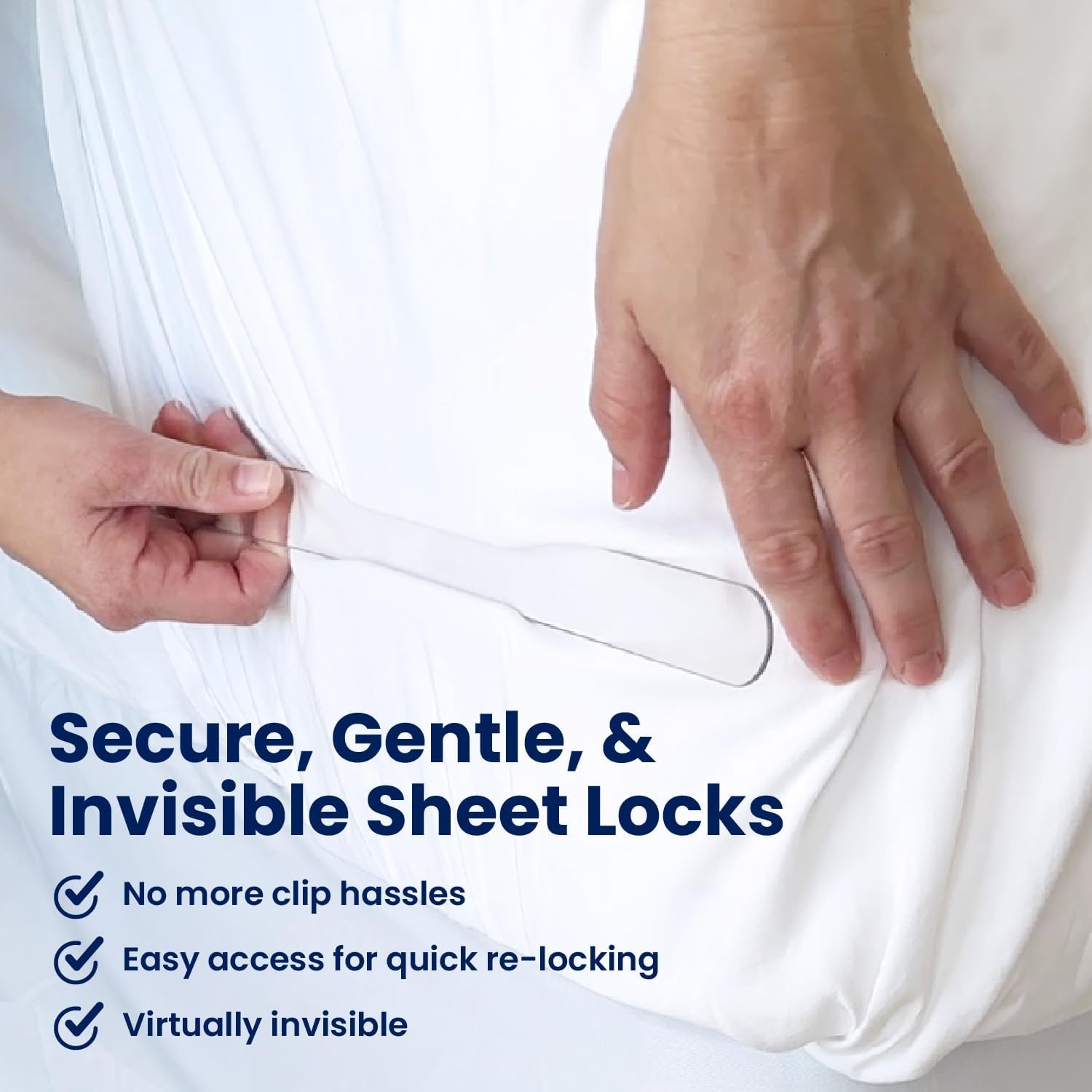 (1 SET-4 Pack) Sheet Holders - Secure Bed Sheets Firmly in Place 