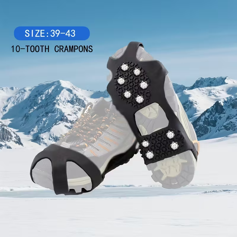 Winter Ice Grippers Traction Cleats with 10-Stud Traction