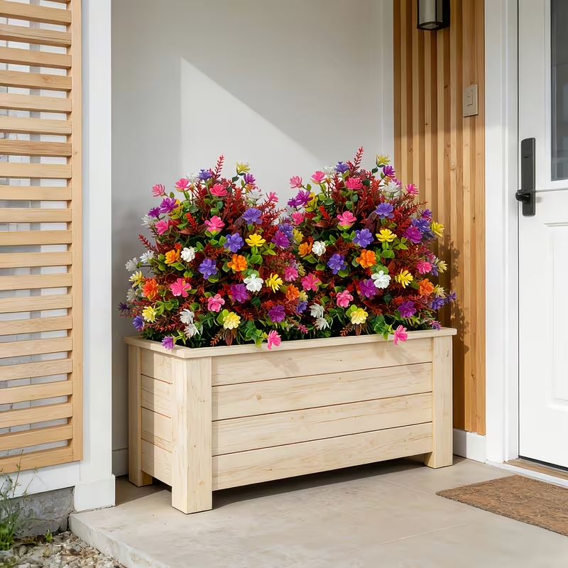 Outdoor Artificial Flower with Ground Stake 