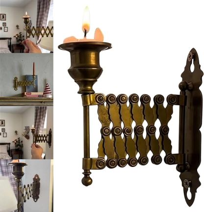 180° Rotatable Extending Wall-Mounted Candle Holder