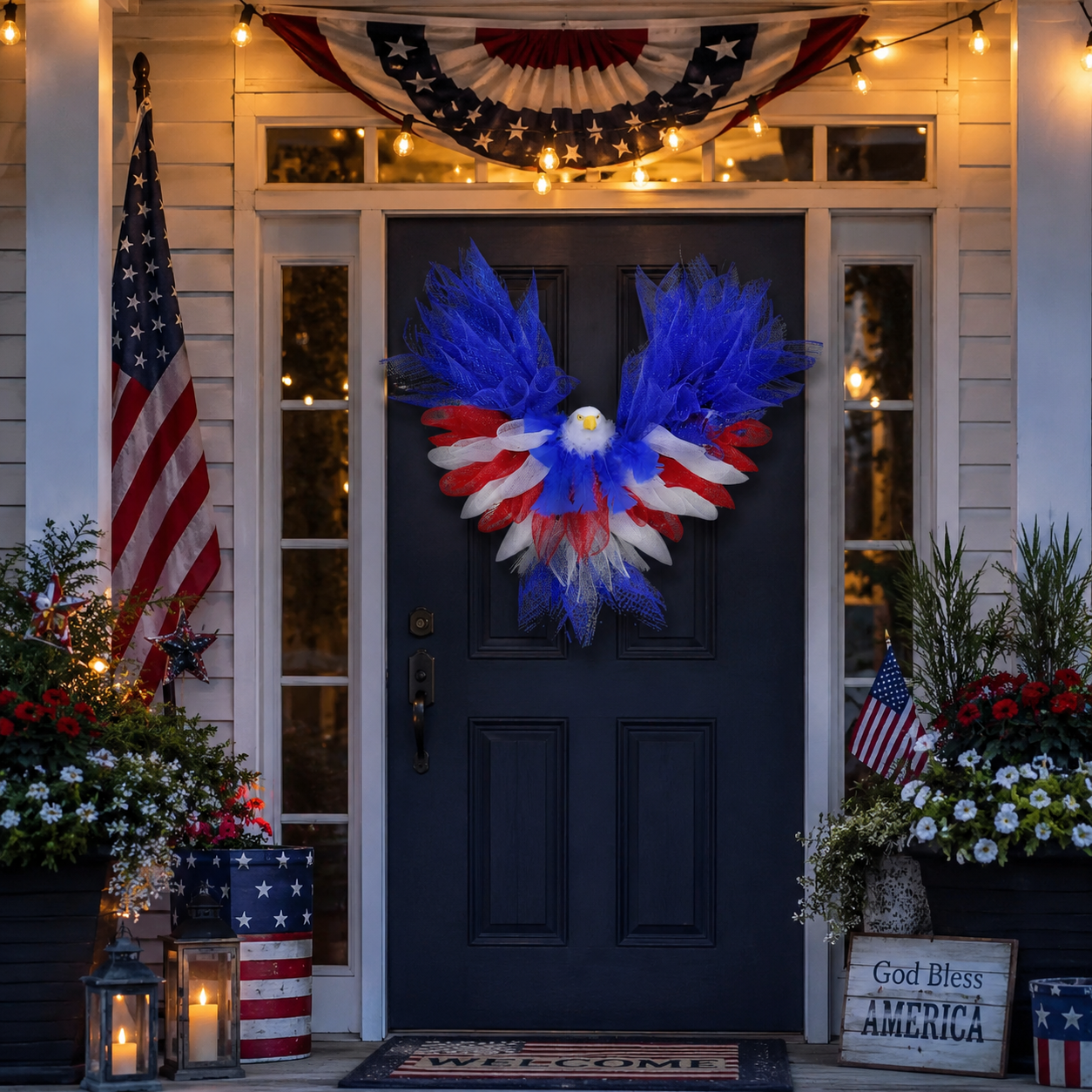Patriotic Eagle Wreath