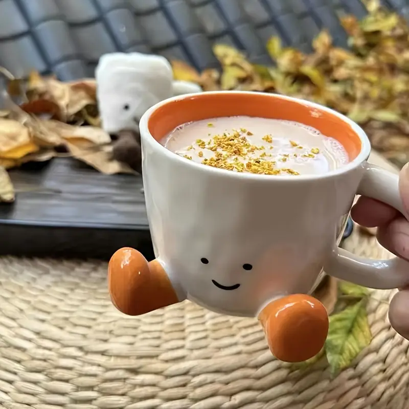 Kawaii Foot-Shaped Ceramic Mug