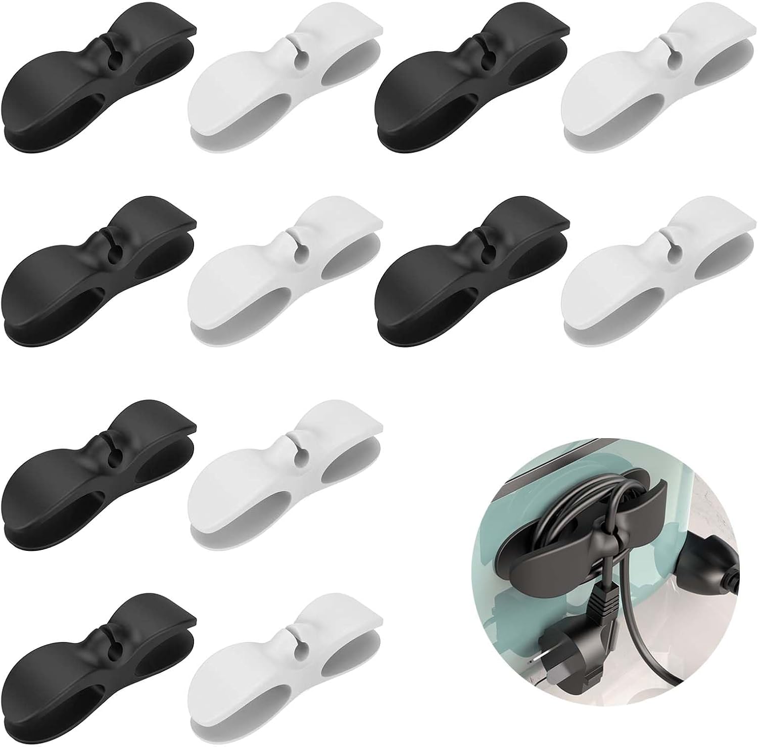 🔥(1 SET=12 PCS) Kitchen Appliance Cord Organizer- Easy Secure Adhesive Cable Management for any Appliance