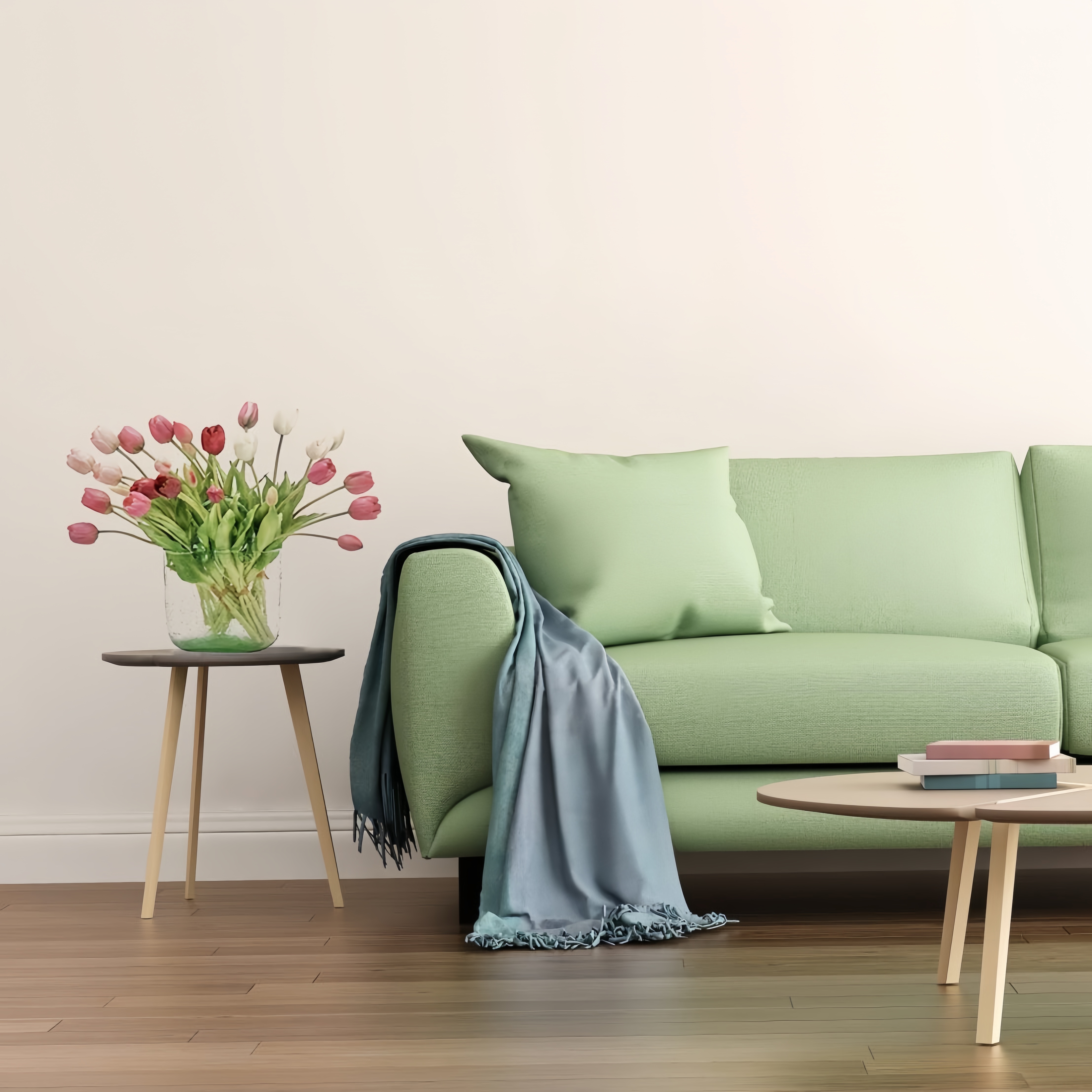 Artificial Tulips Flowers, Real Touch Latex Bouquet