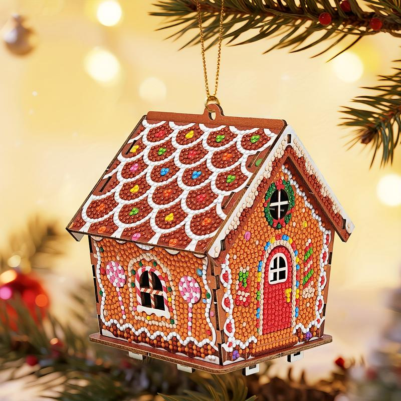 3D Gingerbread House Diamond Painting Kit