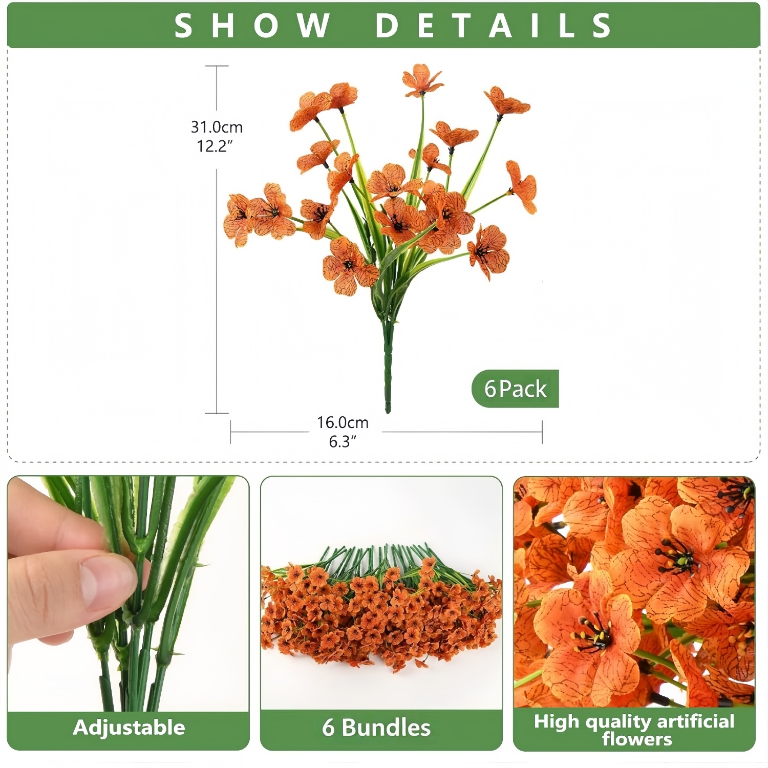 Artificial Faux Silk Daisy Flowers