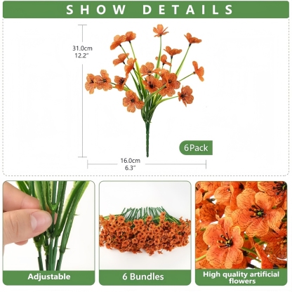 Artificial Faux Silk Daisy Flowers