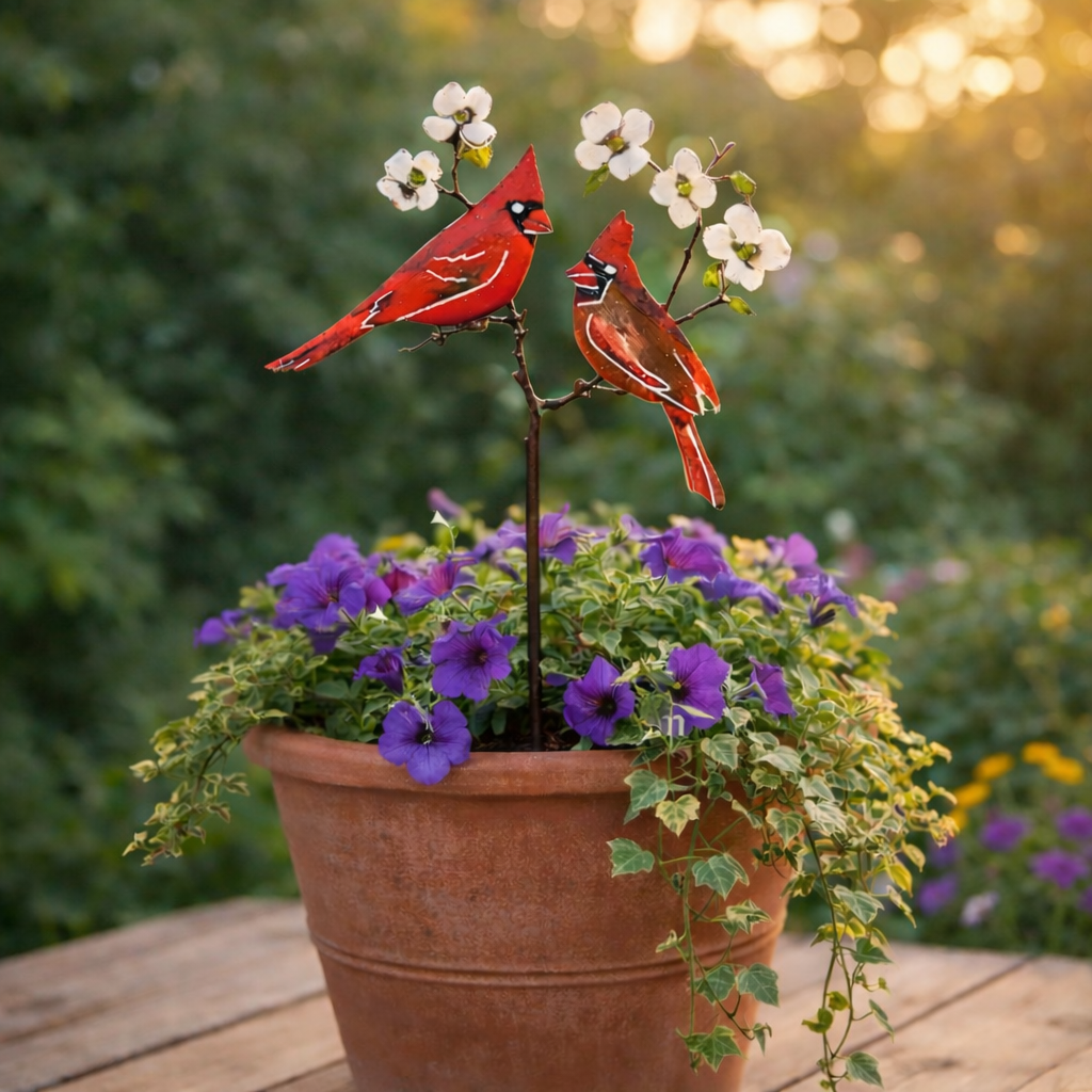 Metal Bird Garden Decor
