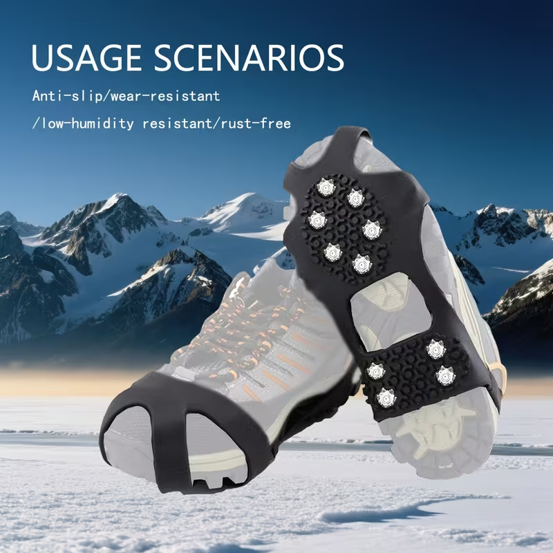 Winter Ice Grippers Traction Cleats with 10-Stud Traction