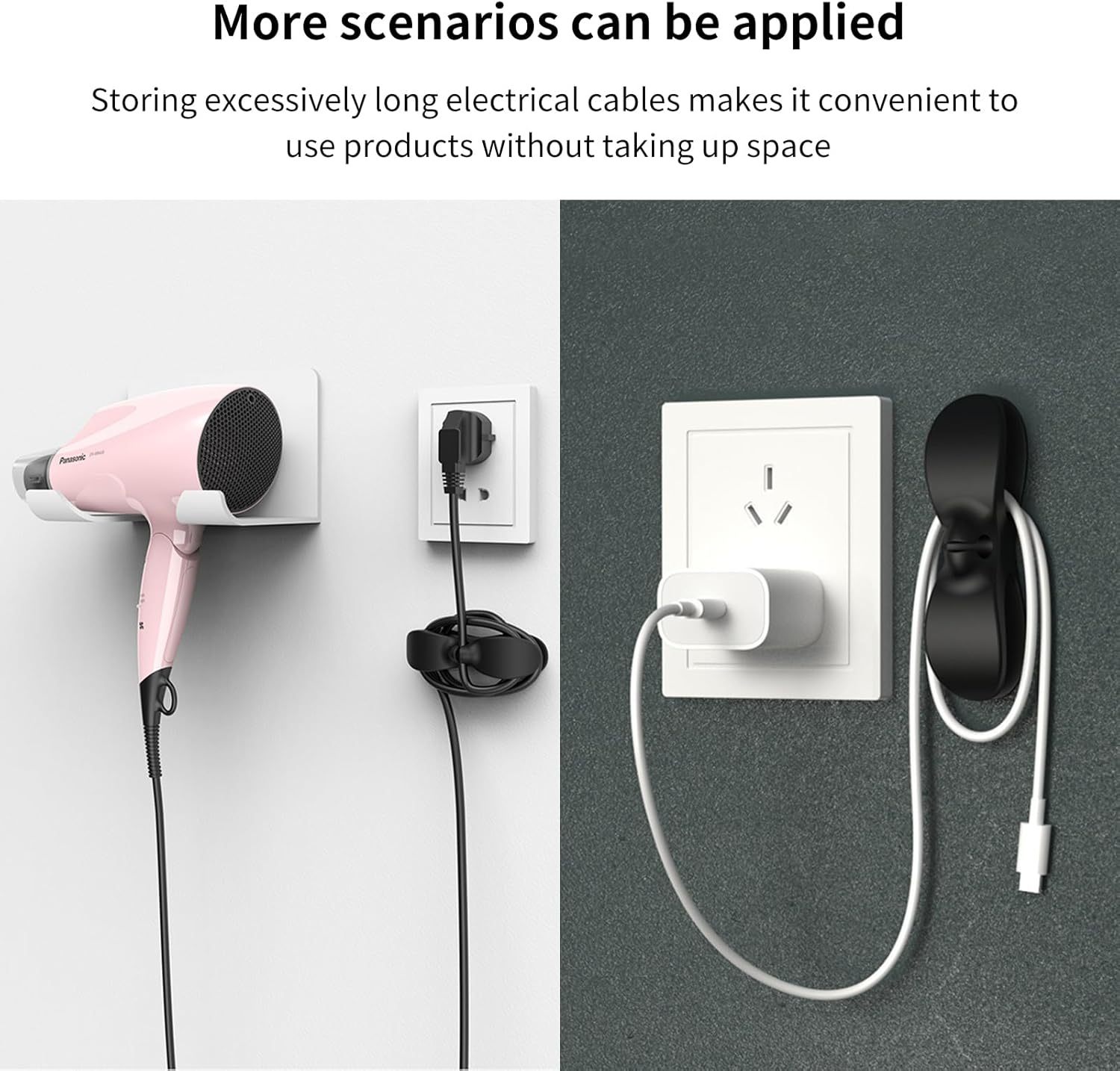🔥(1 SET=12 PCS) Kitchen Appliance Cord Organizer- Easy Secure Adhesive Cable Management for any Appliance