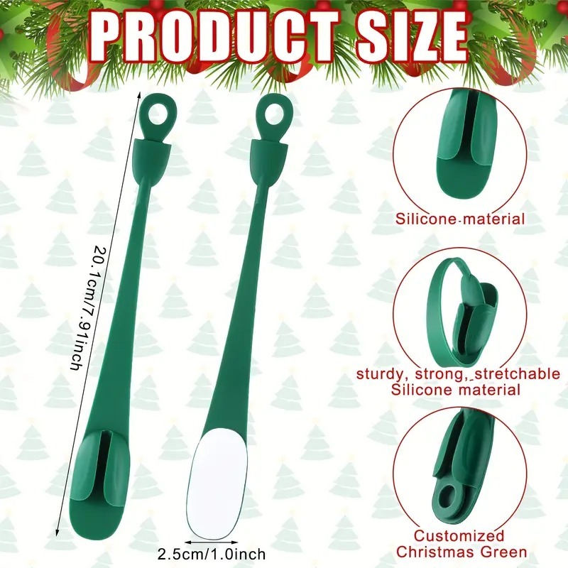 🎄2025 Christmas On Sale✨6 PCS Christmas Silicone Garland Hangers