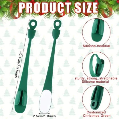 🎄2025 Christmas On Sale✨6 PCS Christmas Silicone Garland Hangers