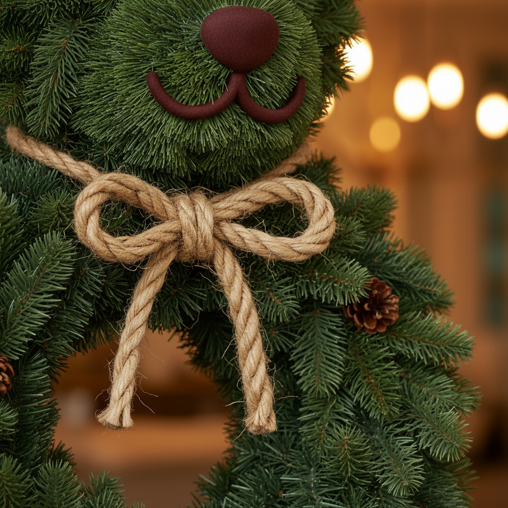 Perfect Puppy Christmas Evergreen Wreath