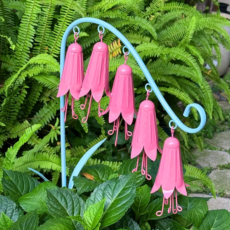 Sping Lily of the Valley Metal Garden Stake Wind Chime