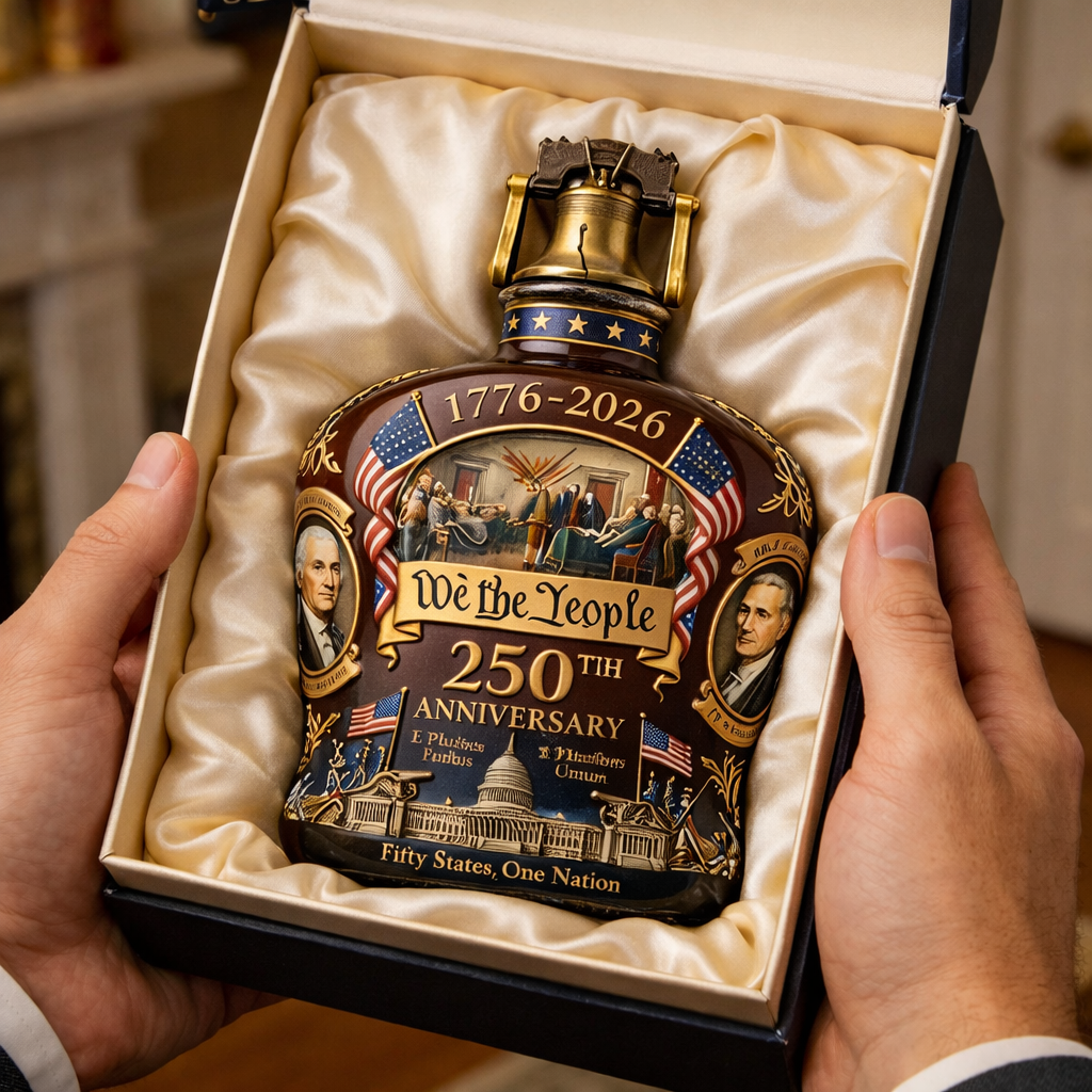 1776-2026, 250TH Anniversary U.S.A. Commemorative Whiskey Bottle