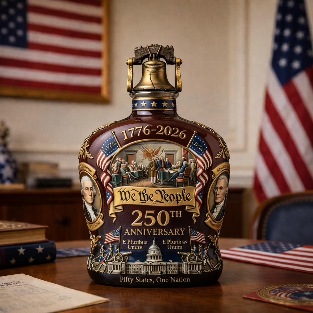 1776-2026, 250TH Anniversary U.S.A. Commemorative Whiskey Bottle