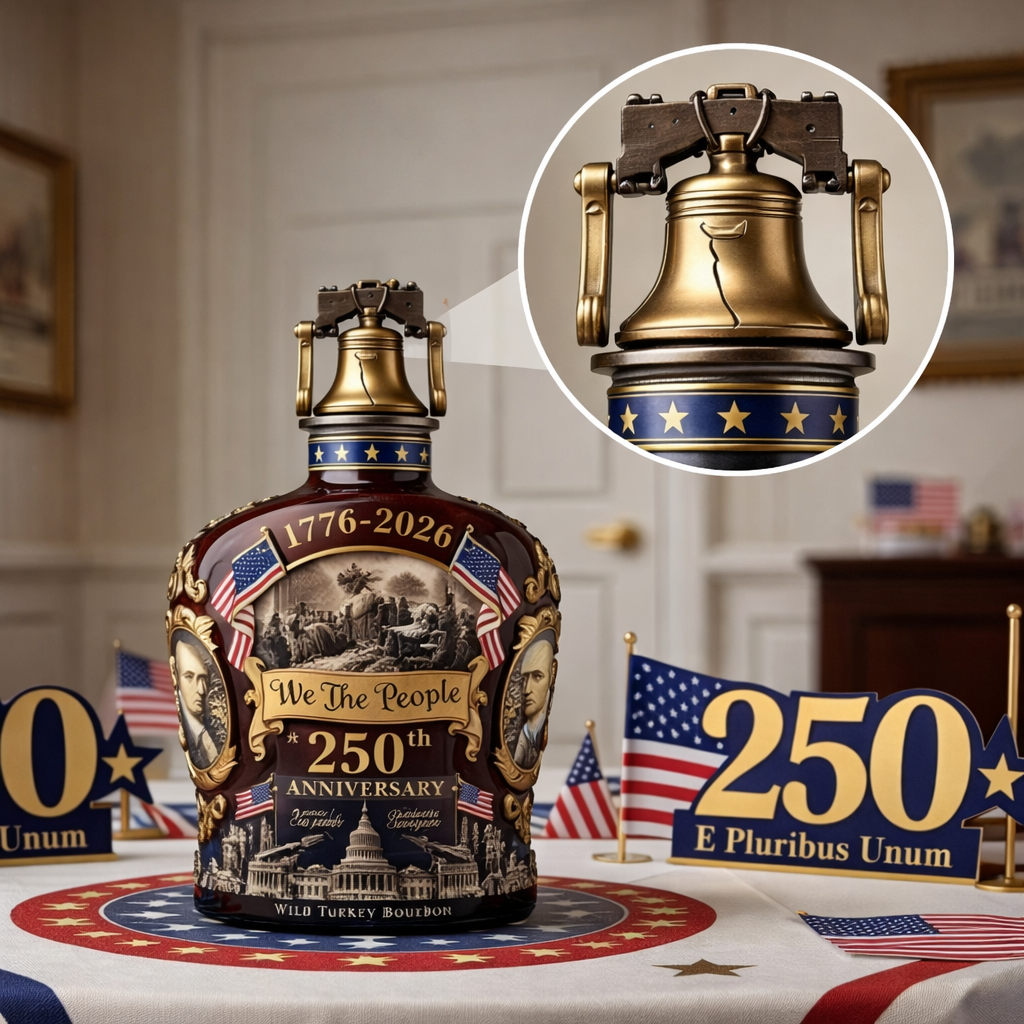 1776-2026, 250TH Anniversary U.S.A. Commemorative Whiskey Bottle