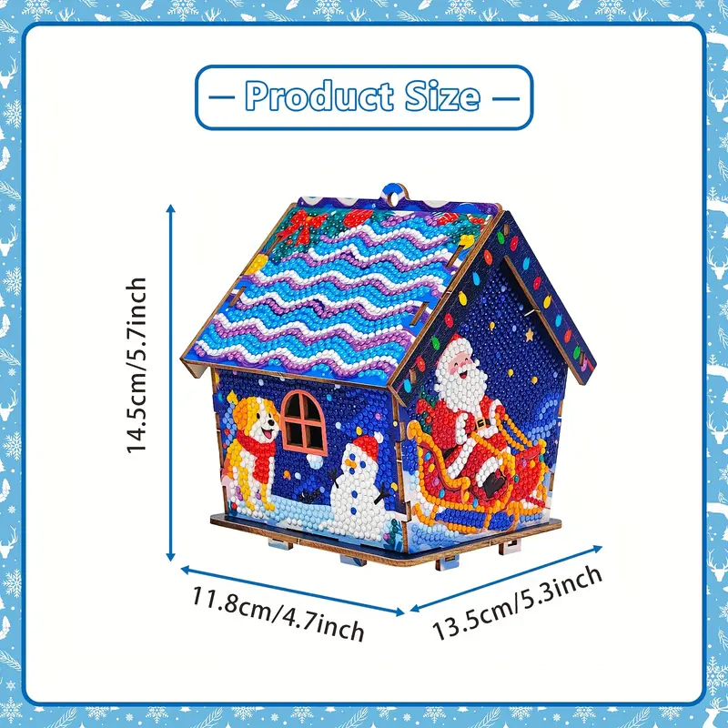 3D Gingerbread House Diamond Painting Kit