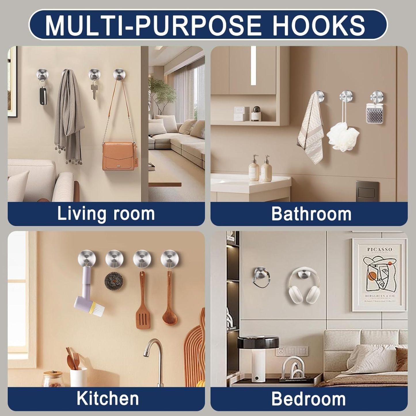 🎃Early Halloween Sale-Upgraded Suction Fall/Halloween Wreath Hangers