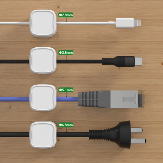 (1 SET=6 PCS)Magnetic Cord Organizer